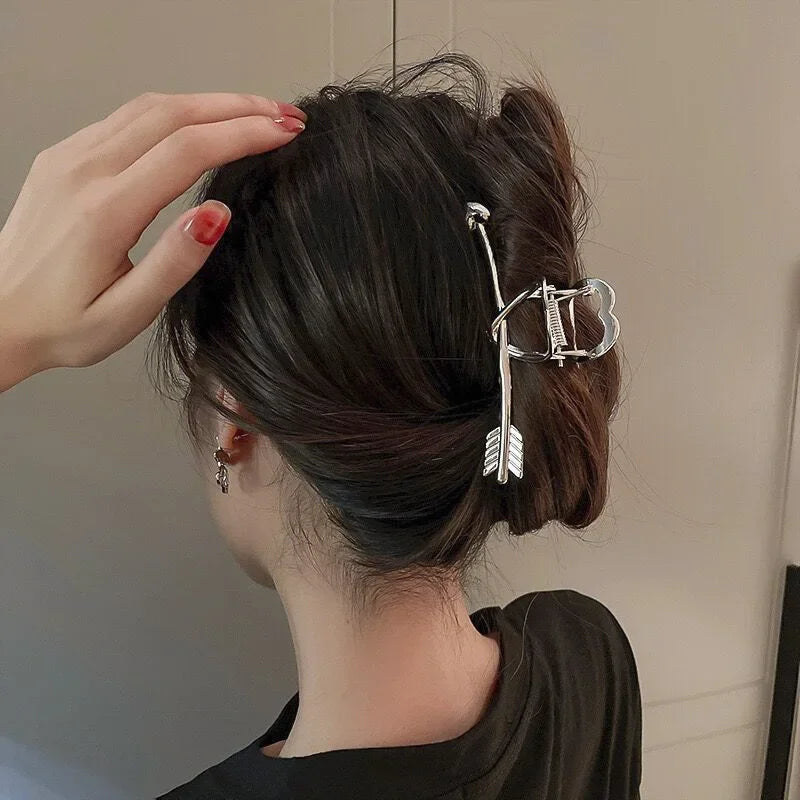 Metal Geometric Hair Claws - Piña Colada