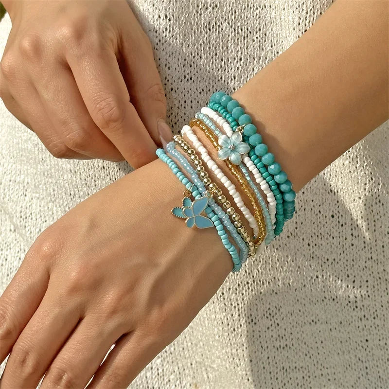 9pcs/set Bohemian Bracelet - Piña Colada