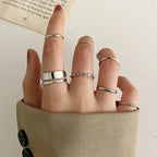 Boho Zircon Rings Set - Piña Colada