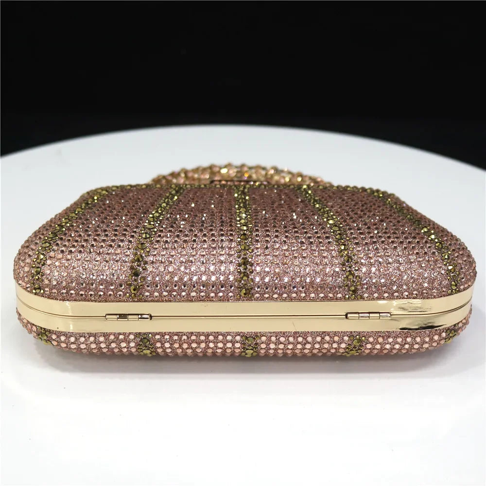 CLUTCH GLITTER BAG FOR EVENING - Piña Colada
