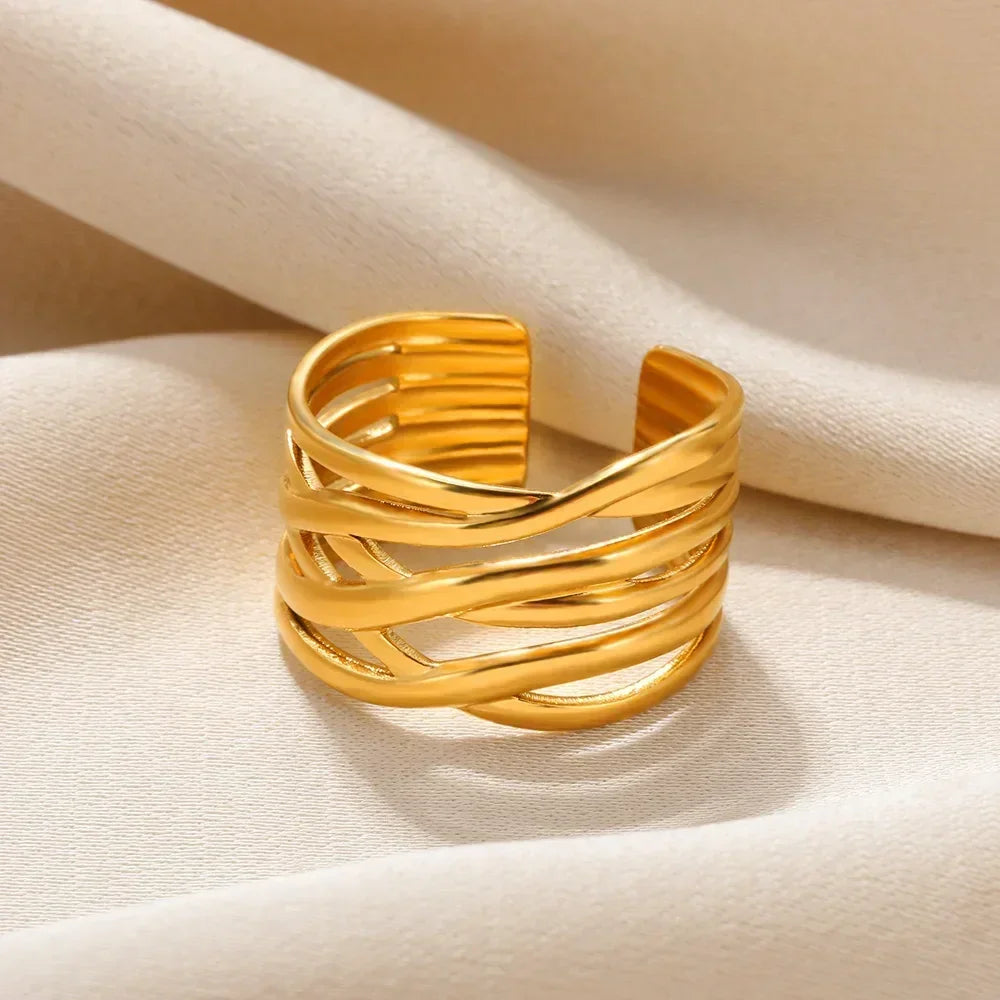 Stainless Steel Rings Aesthetic - Piña Colada