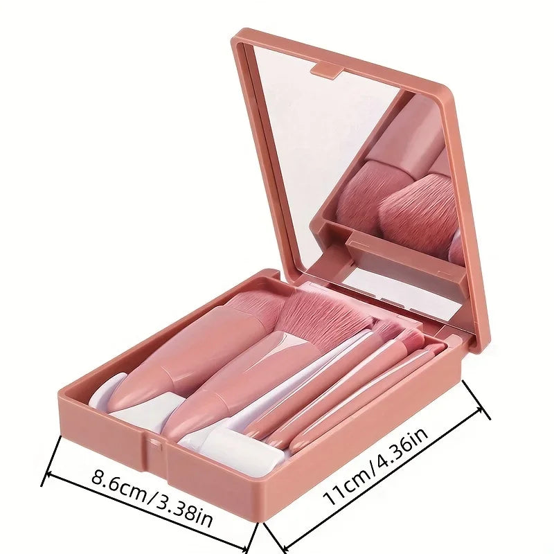 5-Piece Makeup Brush Set - Piña Colada