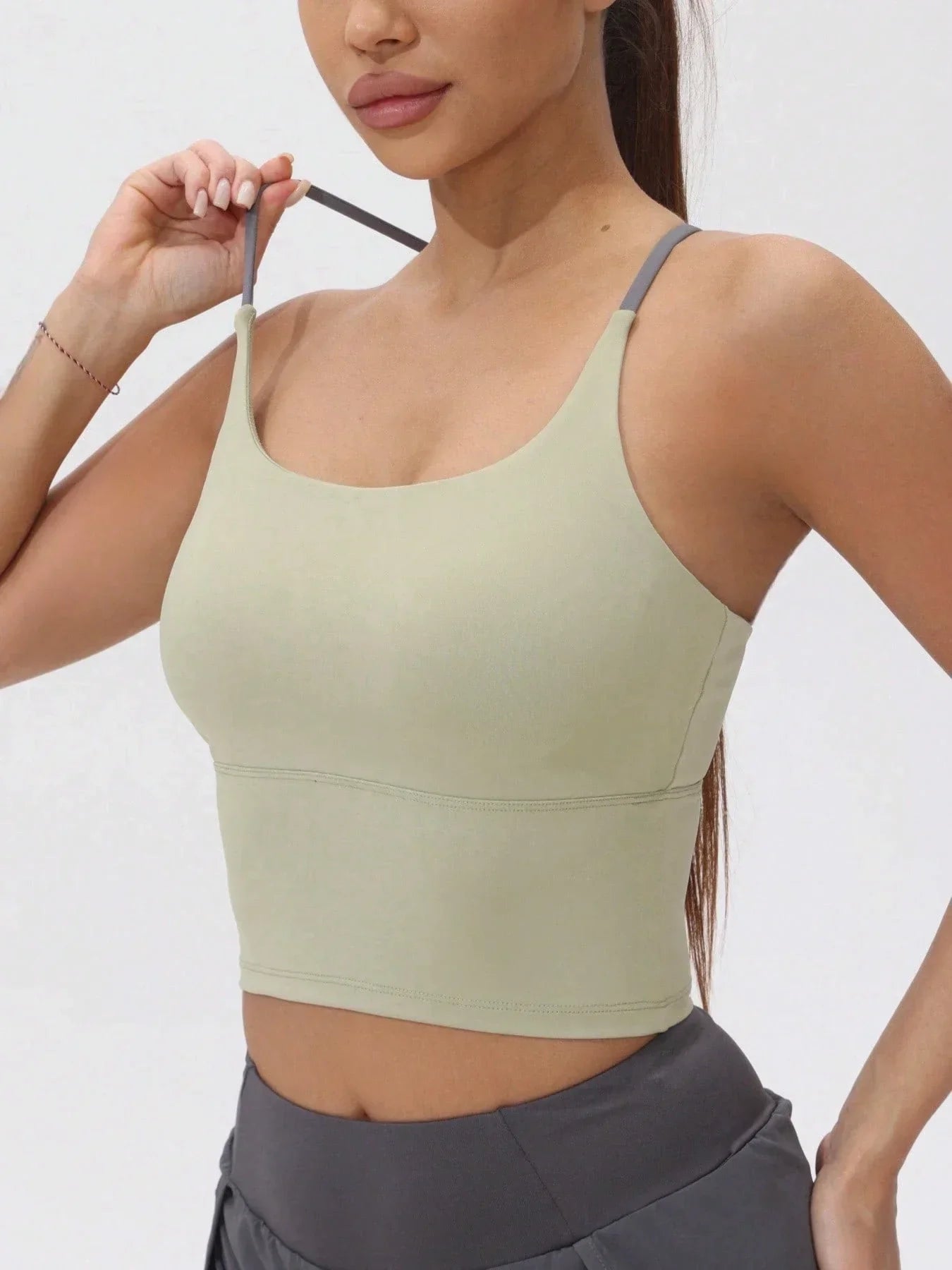 Back Sports Tank Top Quick Dry with Padded Cups