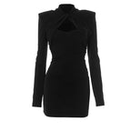 Long Sleeve Dress Mock Neck