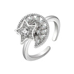 Spinner Ring Crystal Flower - Piña Colada