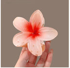 Gradient Hair Clips Women Flower - Piña Colada