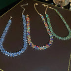 Full Rhinestone Choker - Piña Colada