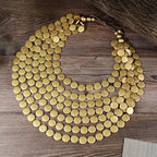 Multi-color Necklace Wooden - Piña Colada