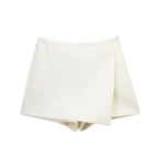 High Waist Tiered Skort – Chic Casual Elegance - Piña Colada
