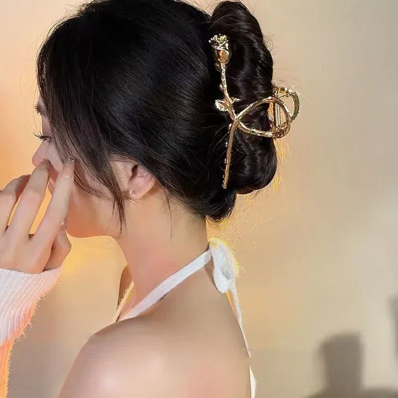 Metal Geometric Hair Claws - Piña Colada