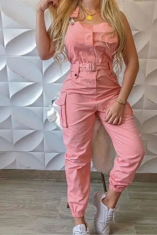 Office Lady Jumpsuit. - Piña Colada