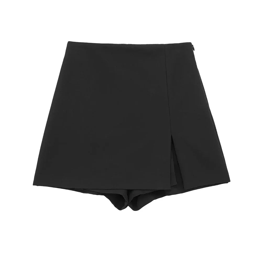 Front Slit Shorts - Piña Colada