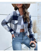 Jacket Long Sleeve Plaid - Piña Colada
