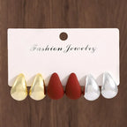 Geometric Drop Earrings – Cute & Romantic Zinc Alloy Design - Piña Colada