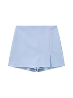 Front Slit Shorts - Piña Colada