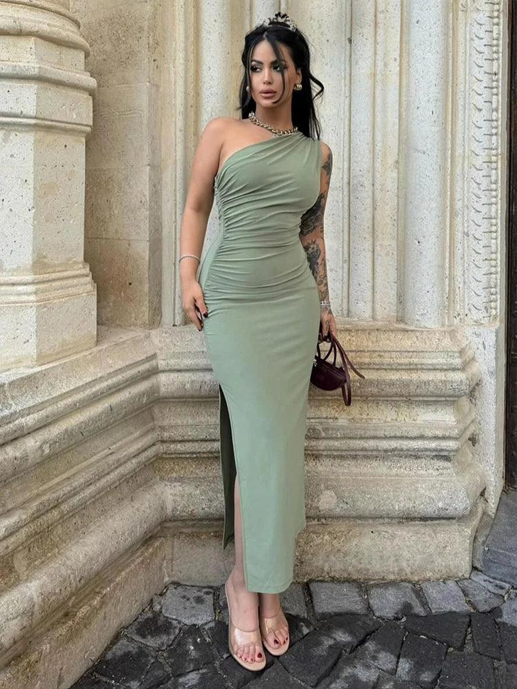 Maxi Dress Backless Slim - Piña Colada