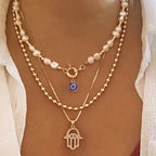 Classic Pendant Lucky Evil Eyes - Piña Colada