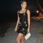 Sequin Halter Mini Dress - Piña Colada