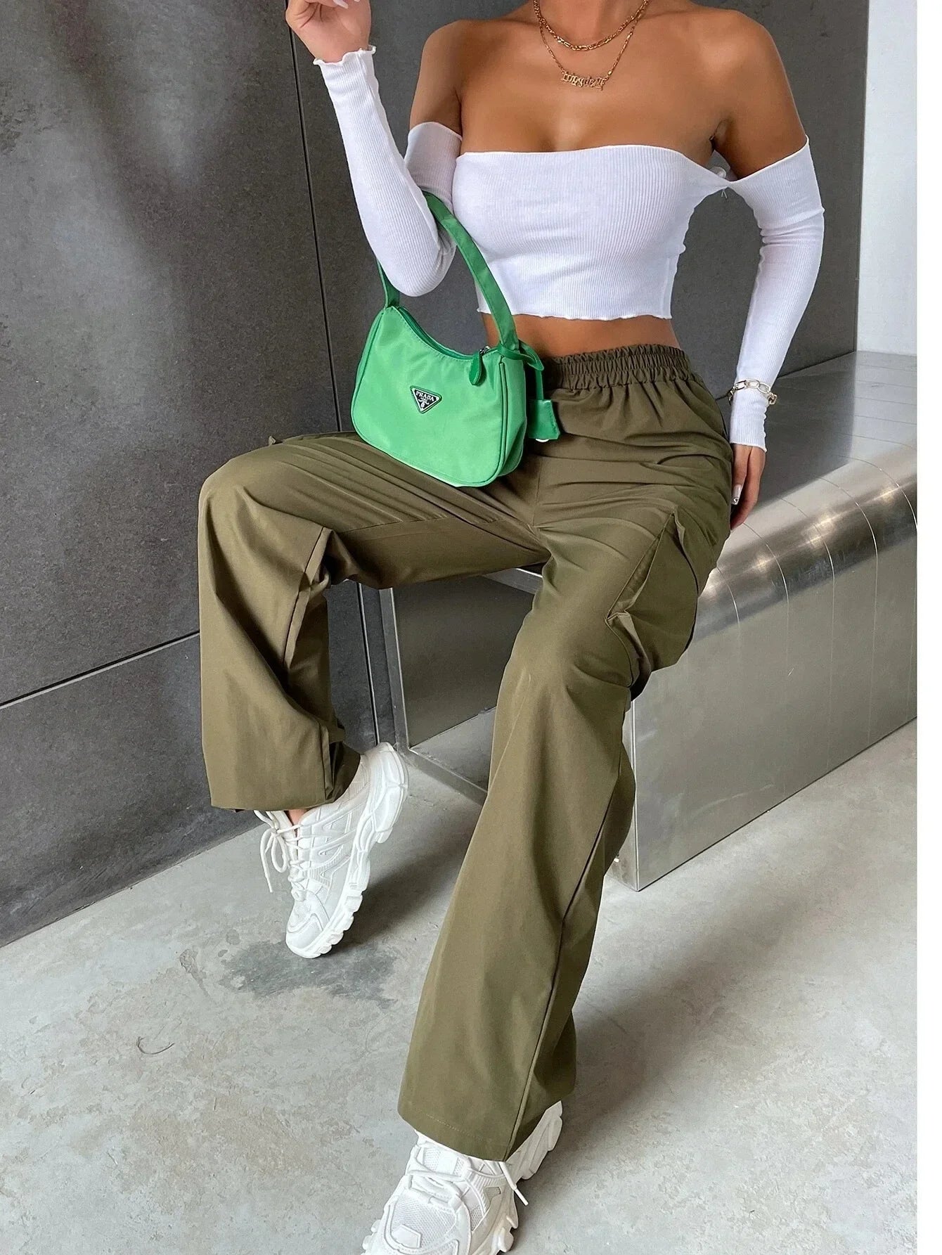 Straight Cargo Pant - Piña Colada