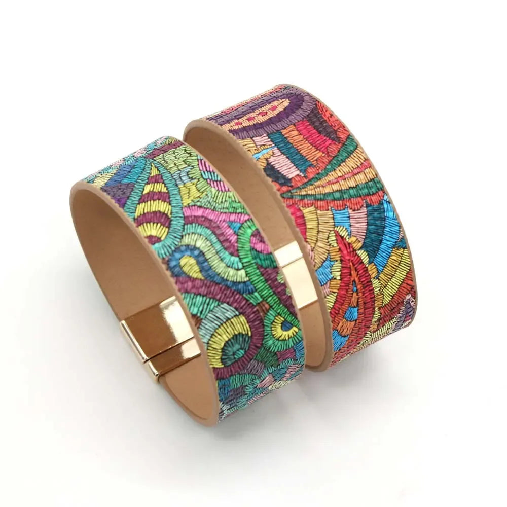 Wrap Leather Bracelet - Piña Colada