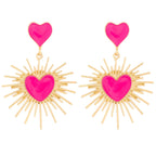 Boho Polka Dot Drop Earrings - Piña Colada