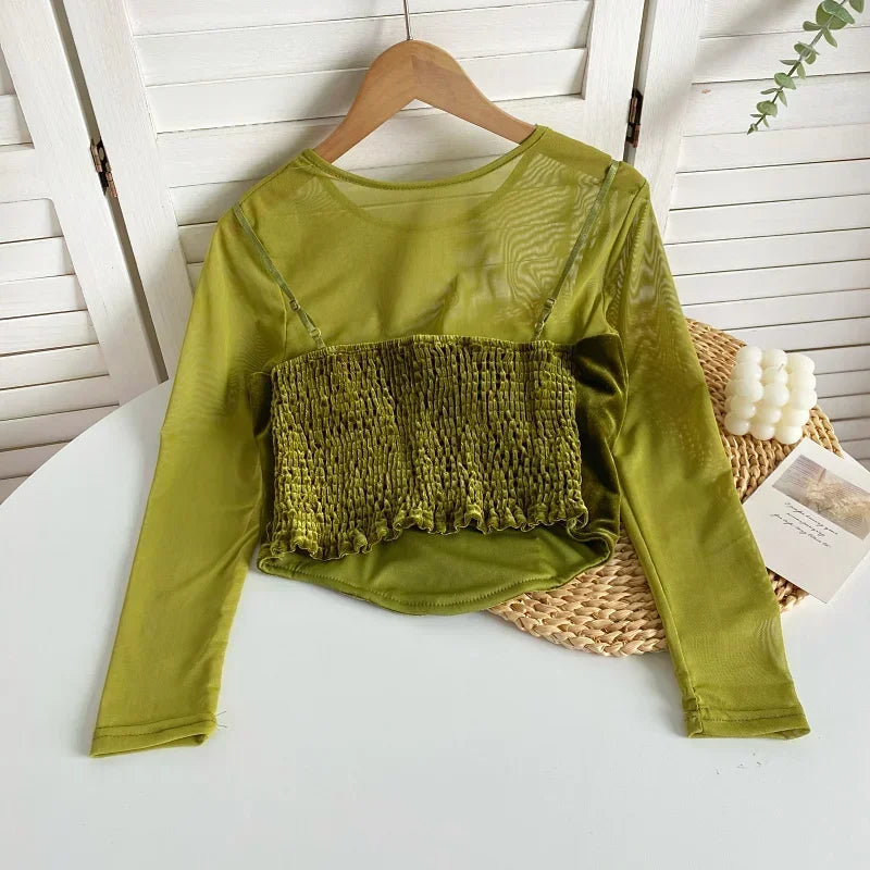 Velvet Short Top - Piña Colada