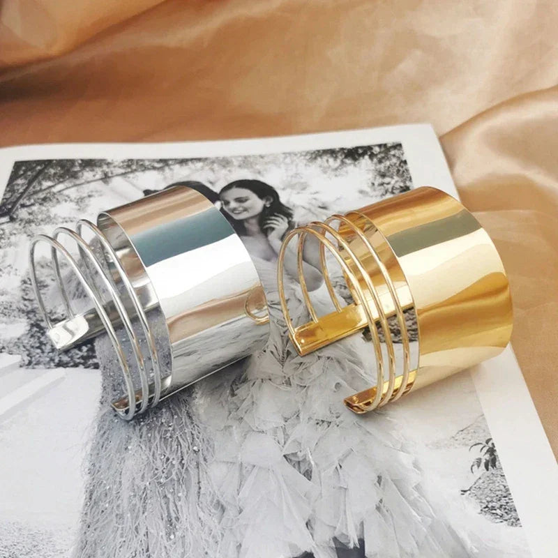 Geometric Cuff Bracelet - Piña Colada
