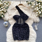 Short Sequin Dress - Piña Colada