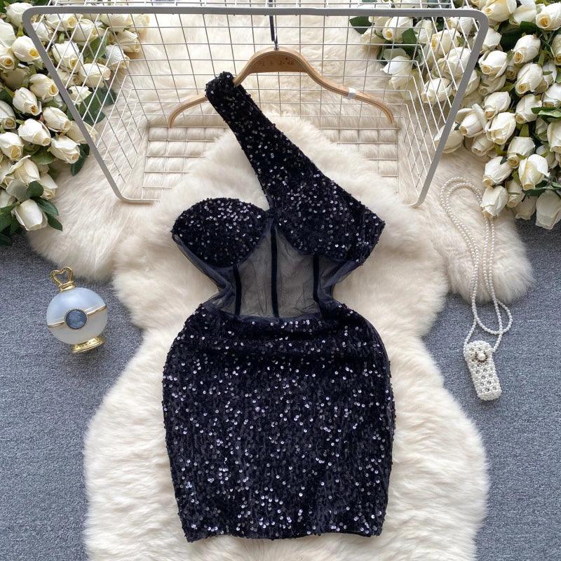 Short Sequin Dress - Piña Colada