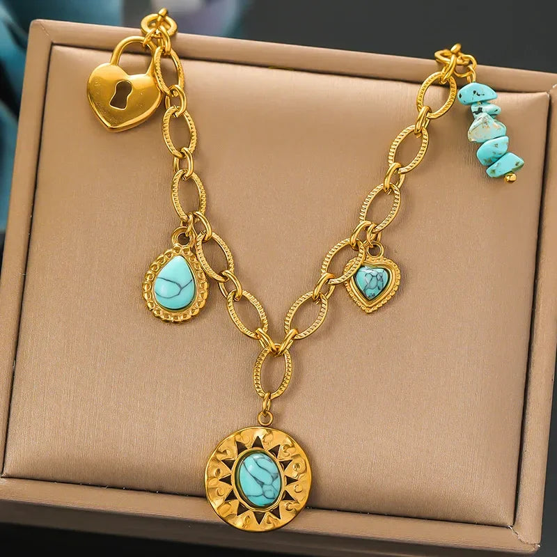 316L Stainless Steel Necklace New Trend - Piña Colada