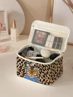 Travel Cosmetic Bag – Waterproof Polyester Makeup Organizer for Women - Piña Colada