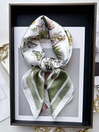 Silk Square Scarf Spring - Piña Colada