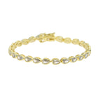 Zirconia Tennis Chain Bracelet - Piña Colada