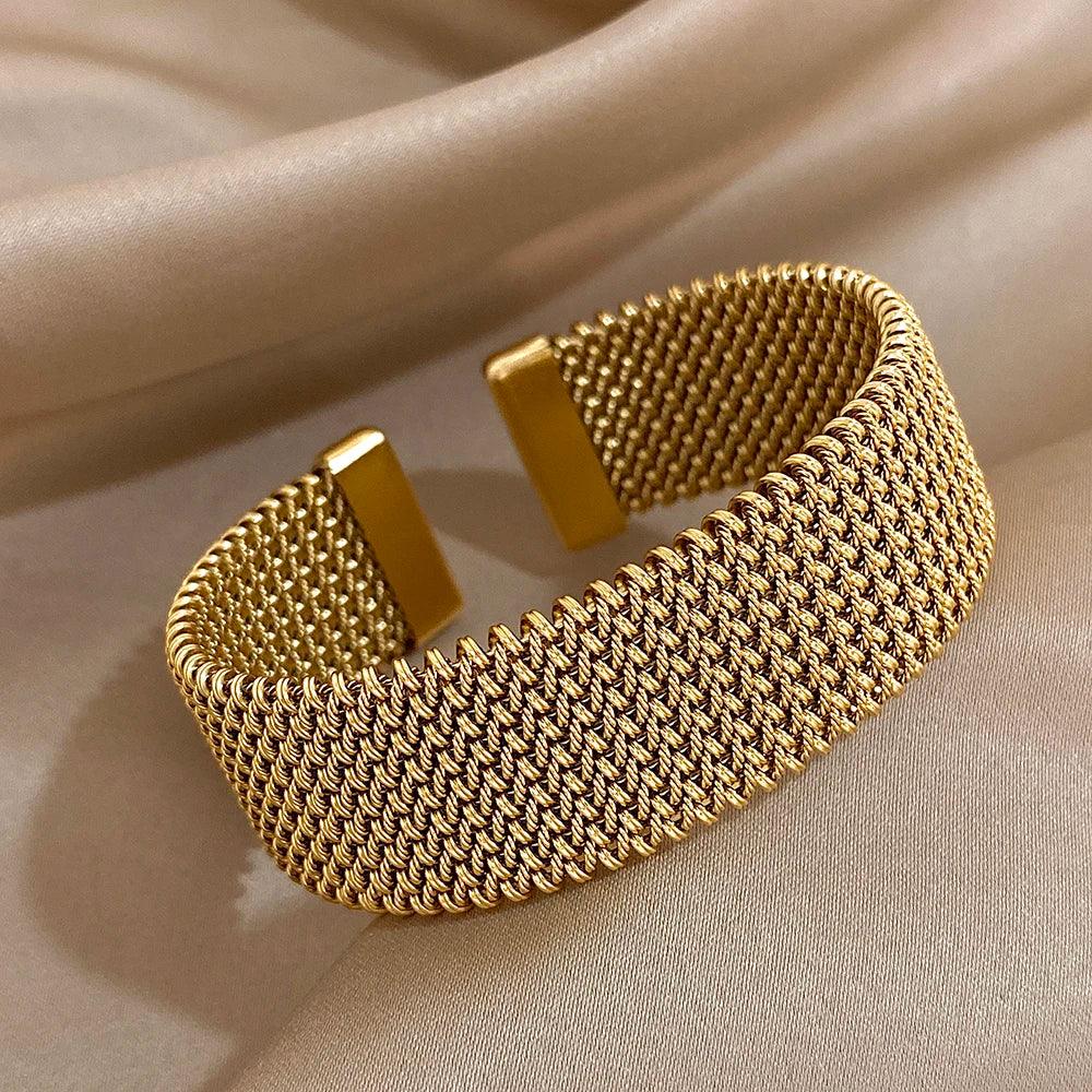 Vintage Stainless Steel Braided Mesh - Piña Colada