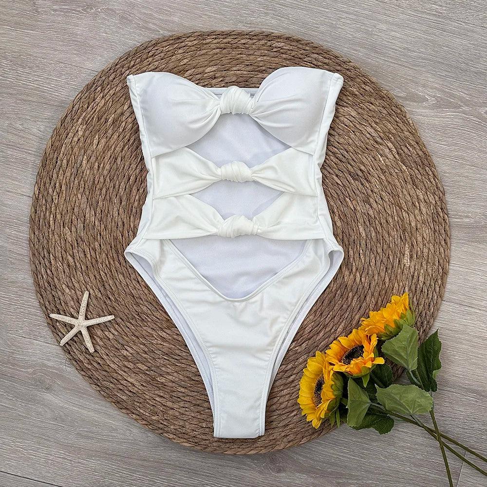 Bikini Set Solid Beachwear - Piña Colada