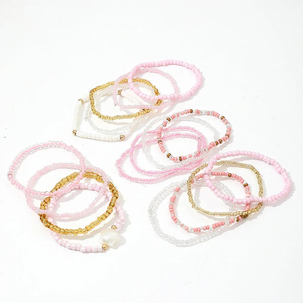 17Pcs/Set New Beach Bracelet - Piña Colada