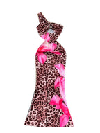 Hollow Out Shoulder Long Dress - Piña Colada