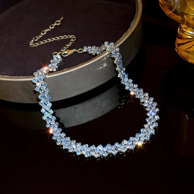Full Rhinestone Choker - Piña Colada