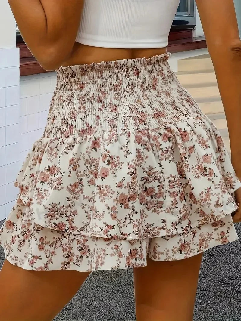 Floral Shorts - Piña Colada