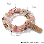 3Pcs Natural Stone Beaded Bracelets Set - Piña Colada