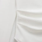 Asymmetrical Square Neck Crop Blouse – Streetwear Chic - Piña Colada