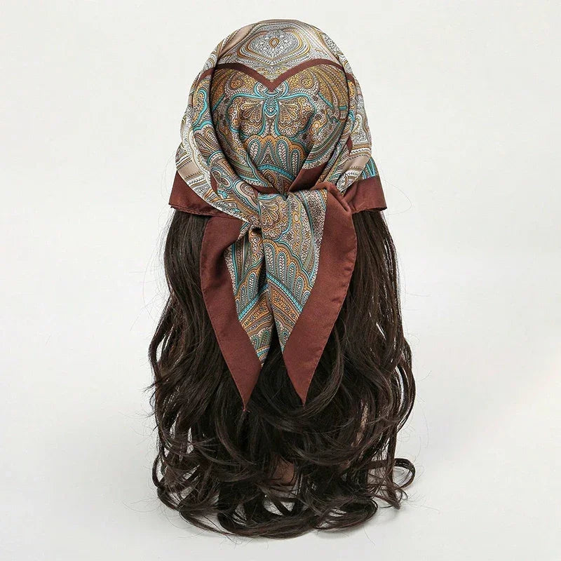Bohemian Silk Scarf - Piña Colada