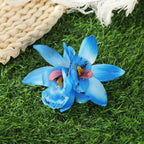 Orchid Flowers Hair Clips - Piña Colada