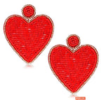 Love Beaded Earrings - Piña Colada