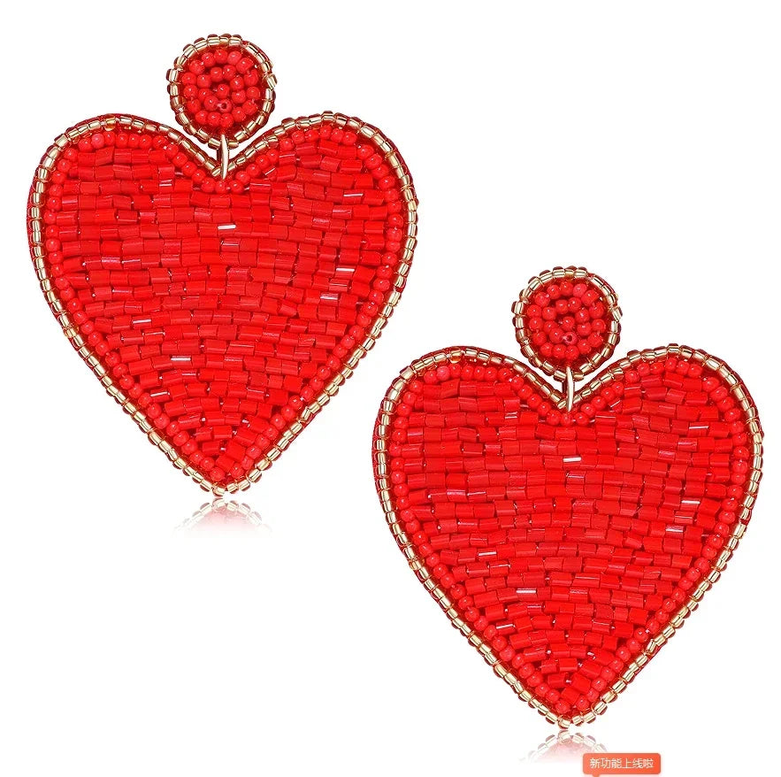 Love Beaded Earrings - Piña Colada
