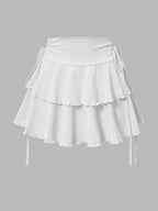 Solid Color Skirt High Waist - Piña Colada
