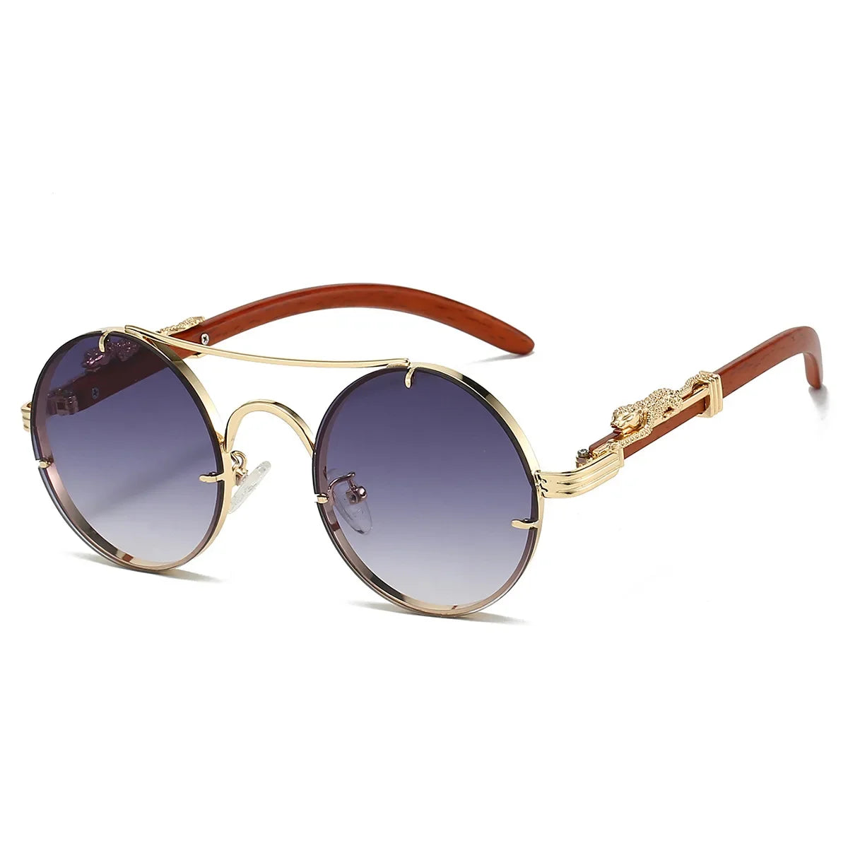 Vintage Round Sunglasses - Piña Colada