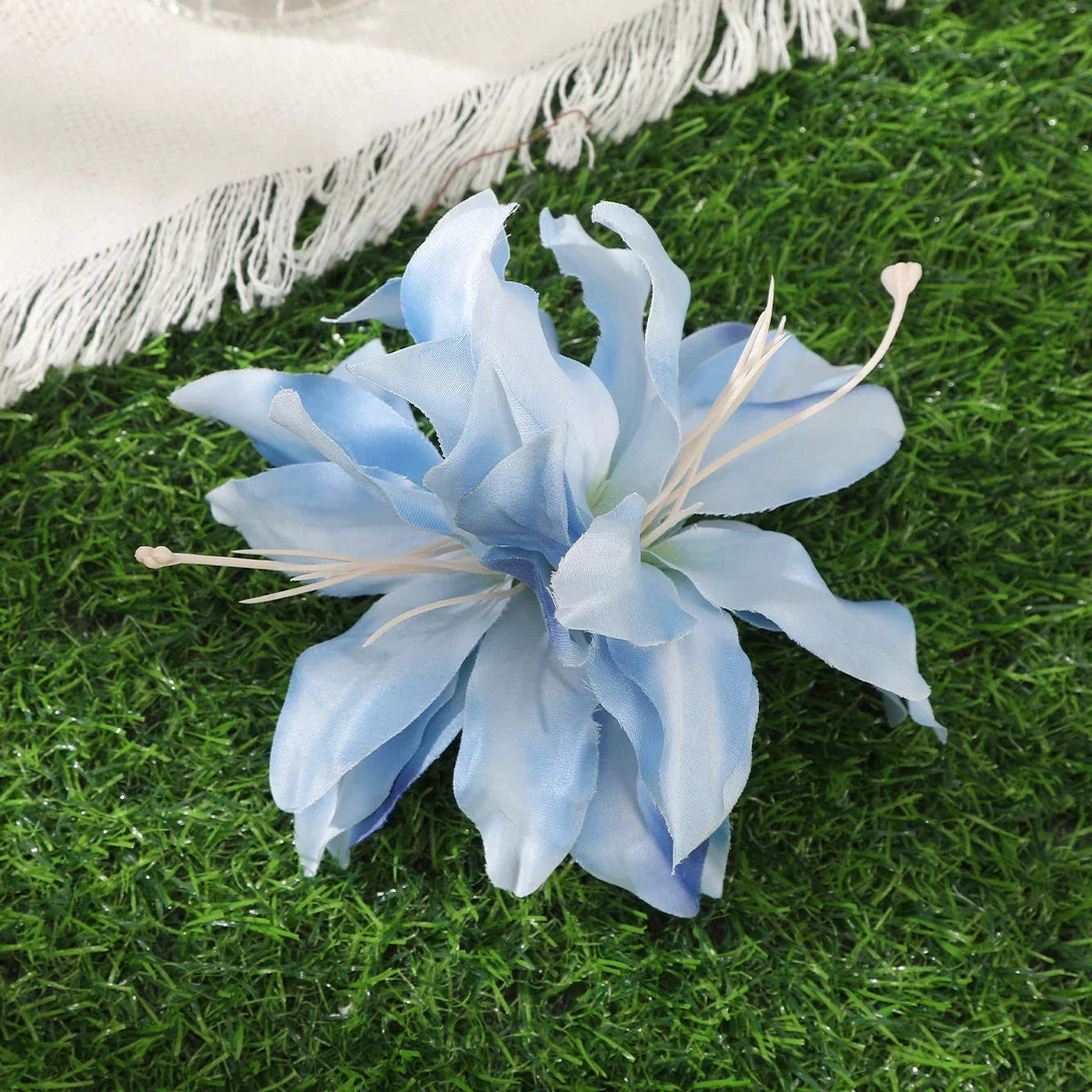 Orchid Flowers Hair Clips - Piña Colada