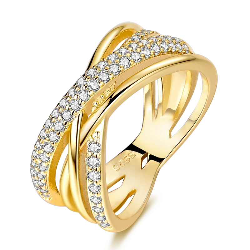 925 Sterling Ring Gold - Piña Colada