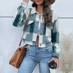 Jacket Long Sleeve Plaid - Piña Colada